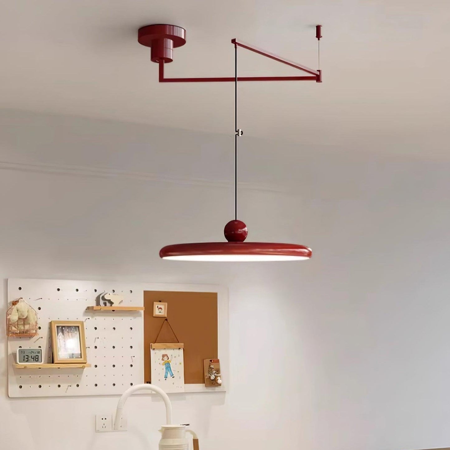 Aris | Morandi-Inspiratie Verstelbare Swingarm Hanglamp
