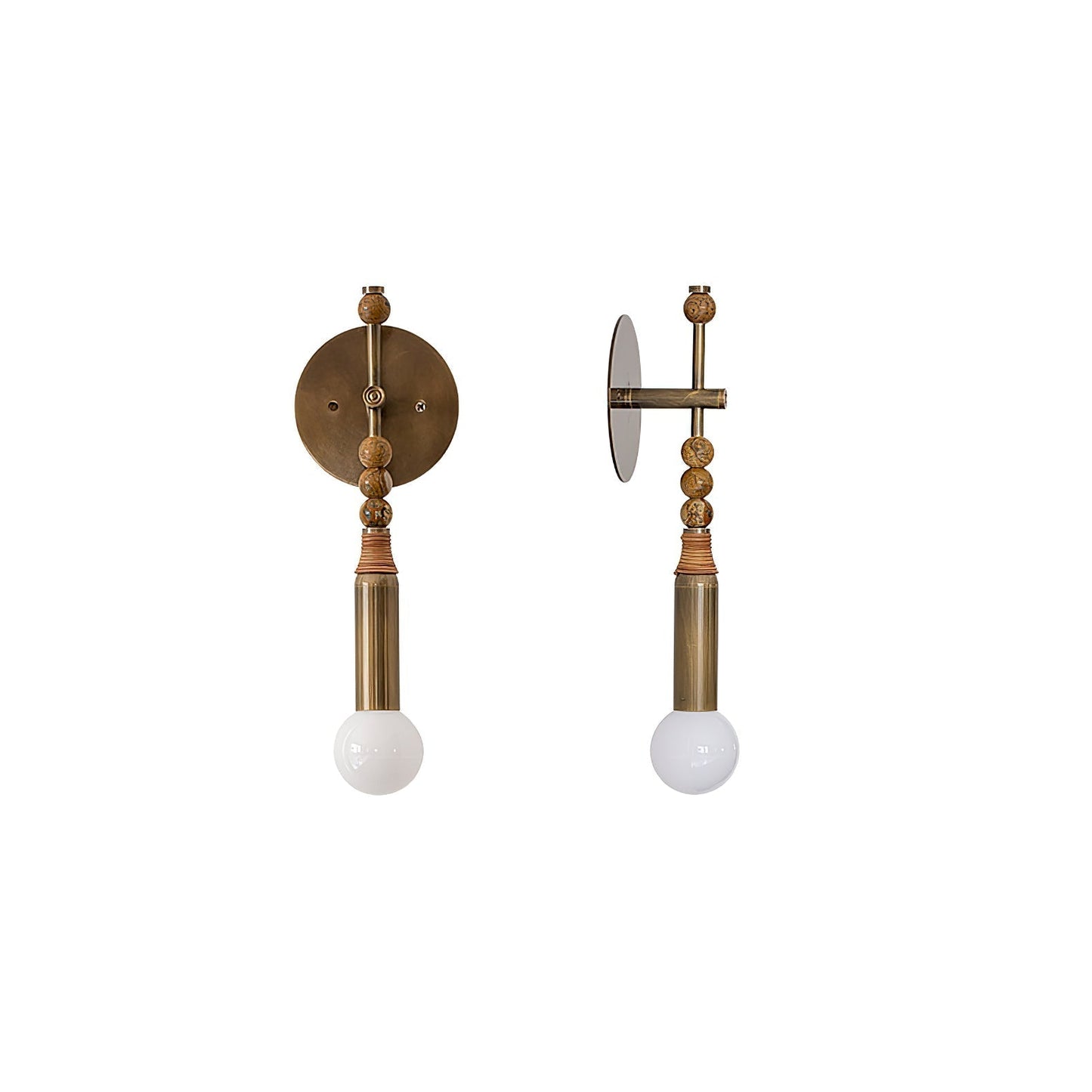 Mirathen | Sculpturale geperforeerde marmeren wandlamp