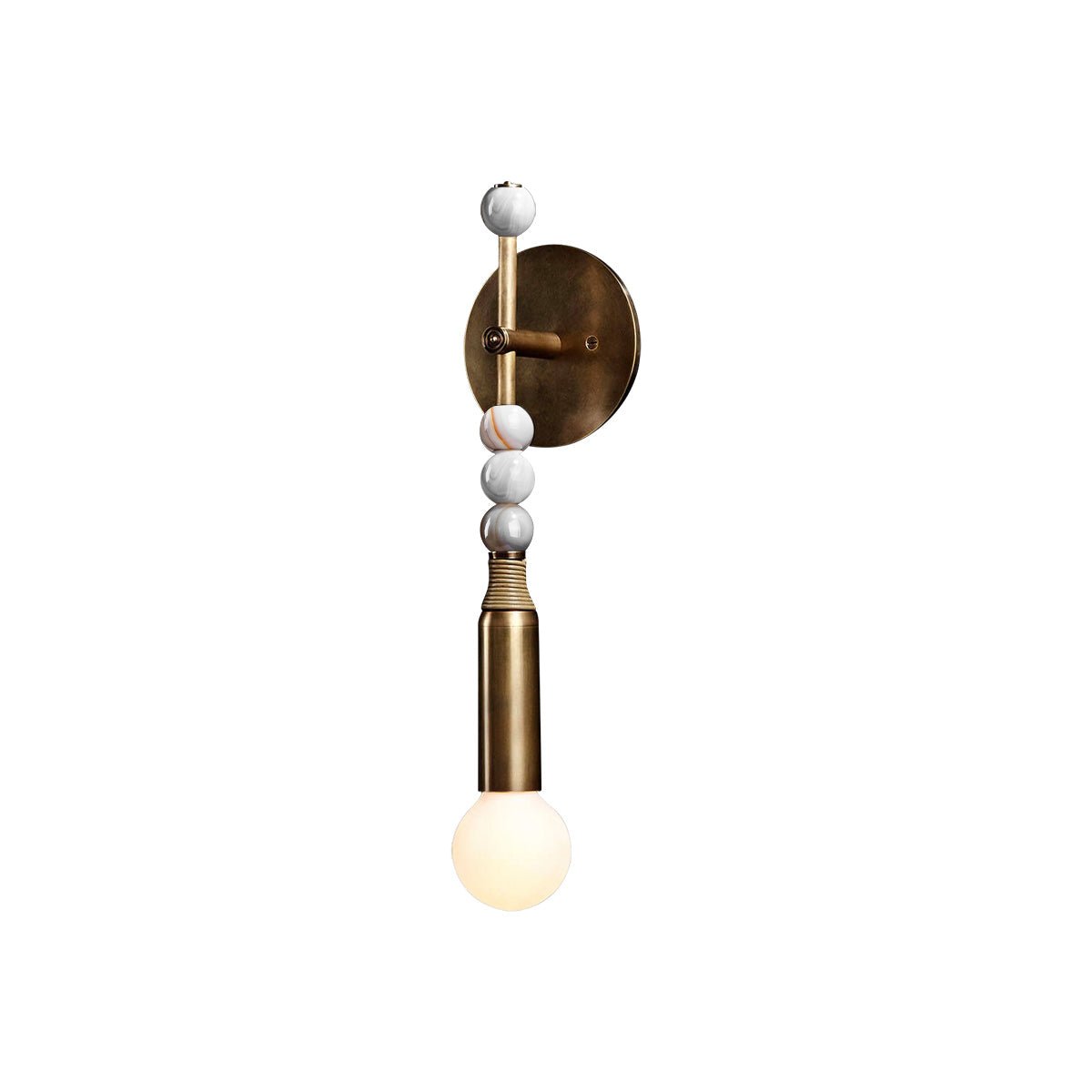 Mirathen | Sculpturale geperforeerde marmeren wandlamp