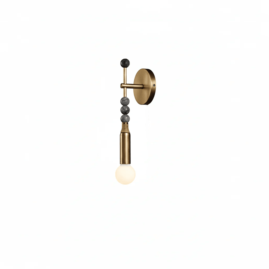 Mirathen | Sculpturale geperforeerde marmeren wandlamp