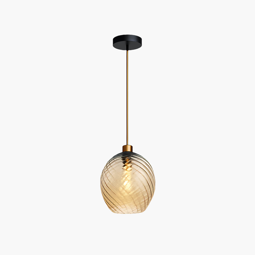 Vaelisore | Watergolf Gestructureerde Glazen Hanglamp