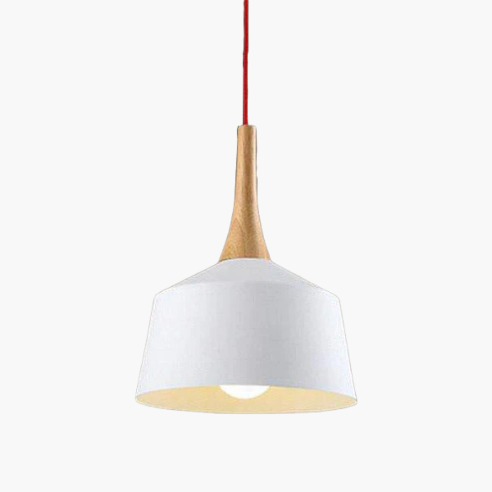 Valenthia | Noordse Koepel Houten Accent Hanglamp