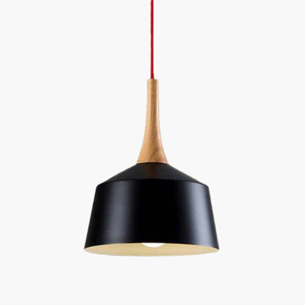 Valenthia | Noordse Koepel Houten Accent Hanglamp