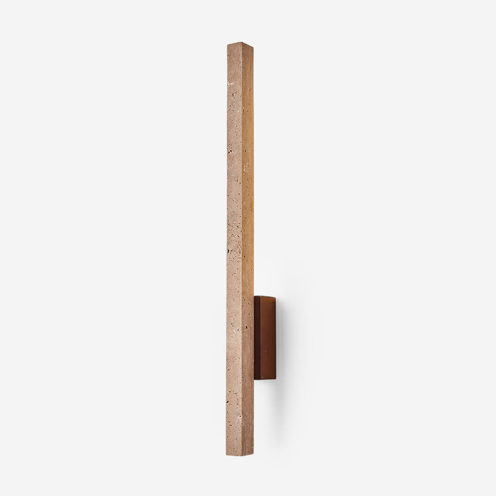 Aeryss | Lineaire Architectonische Travertijn Steen Wandlamp