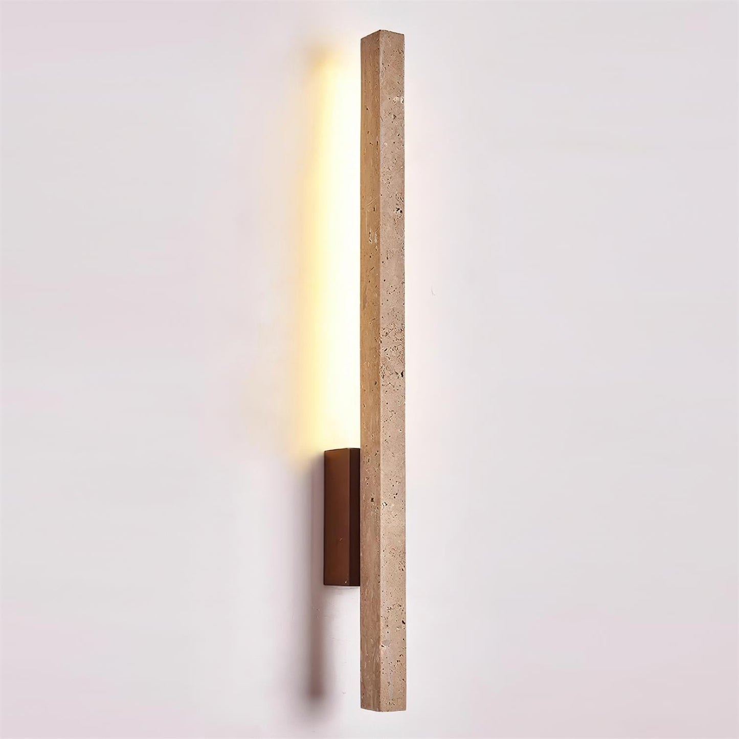 Aeryss | Lineaire Architectonische Travertijn Steen Wandlamp