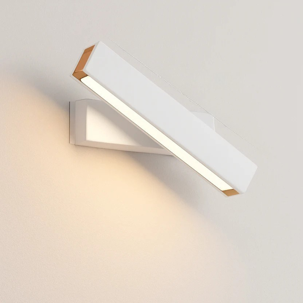 Veldromi | Scandinavische cilindrische draaibare houten leeswandlamp