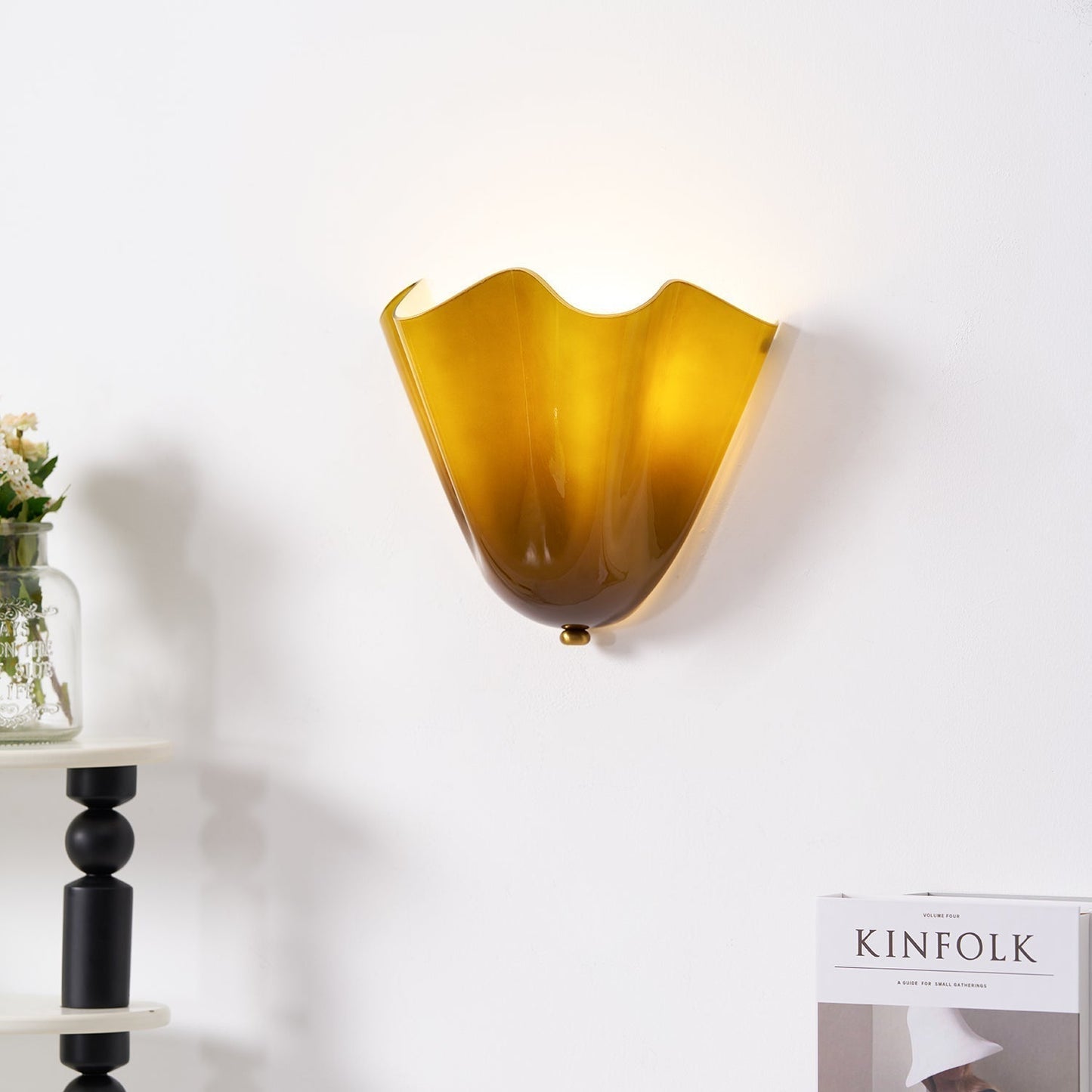 Nivalis | Verfijnde Alabaster Silhouet Wandlamp