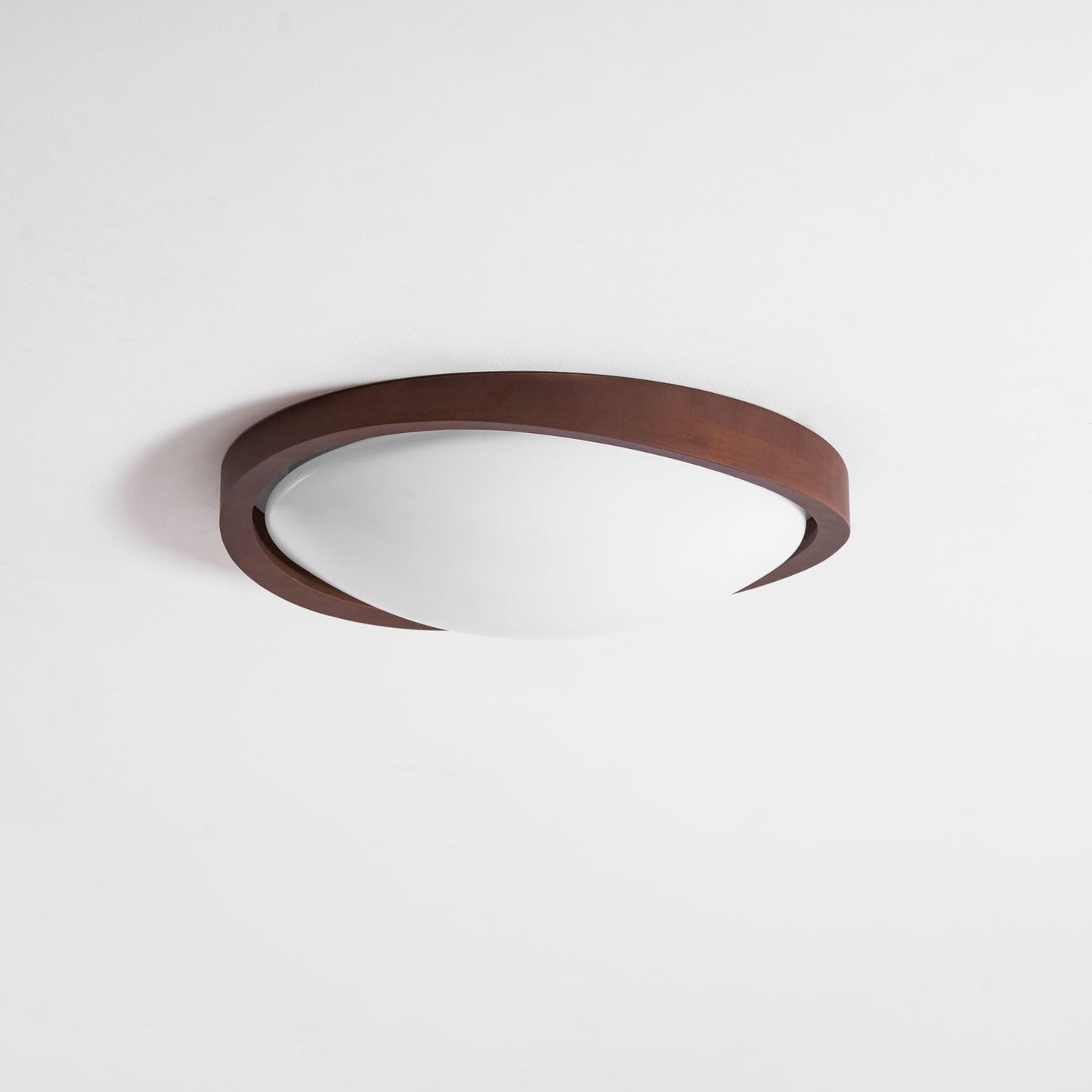 Kaelisyn | Organische Gebogen Houten Geometrische Silhouet Opbouw Plafondlamp