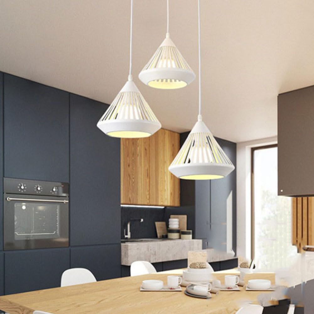 Nyvold | Minimalistische Conische Geprofileerde Glazen Metalen Hanglamp