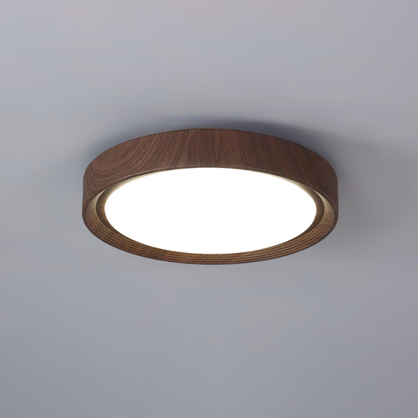 Liro | Elegante Ronde Houtnerf Plafondlamp