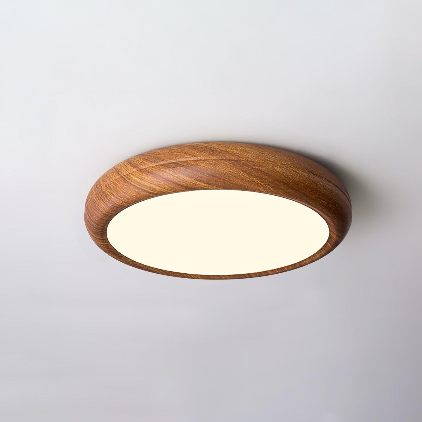 Liro | Elegante Ronde Houtnerf Plafondlamp