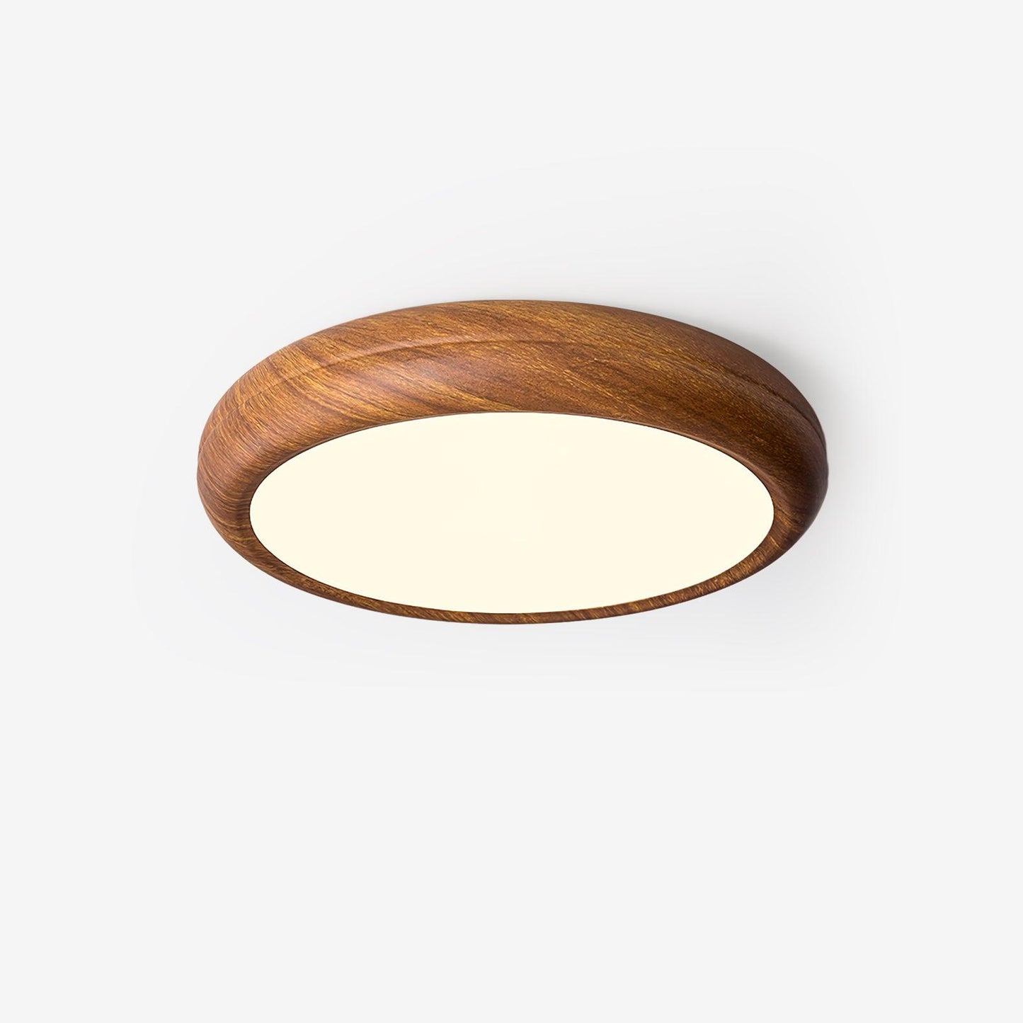 Liro | Elegante Ronde Houtnerf Plafondlamp