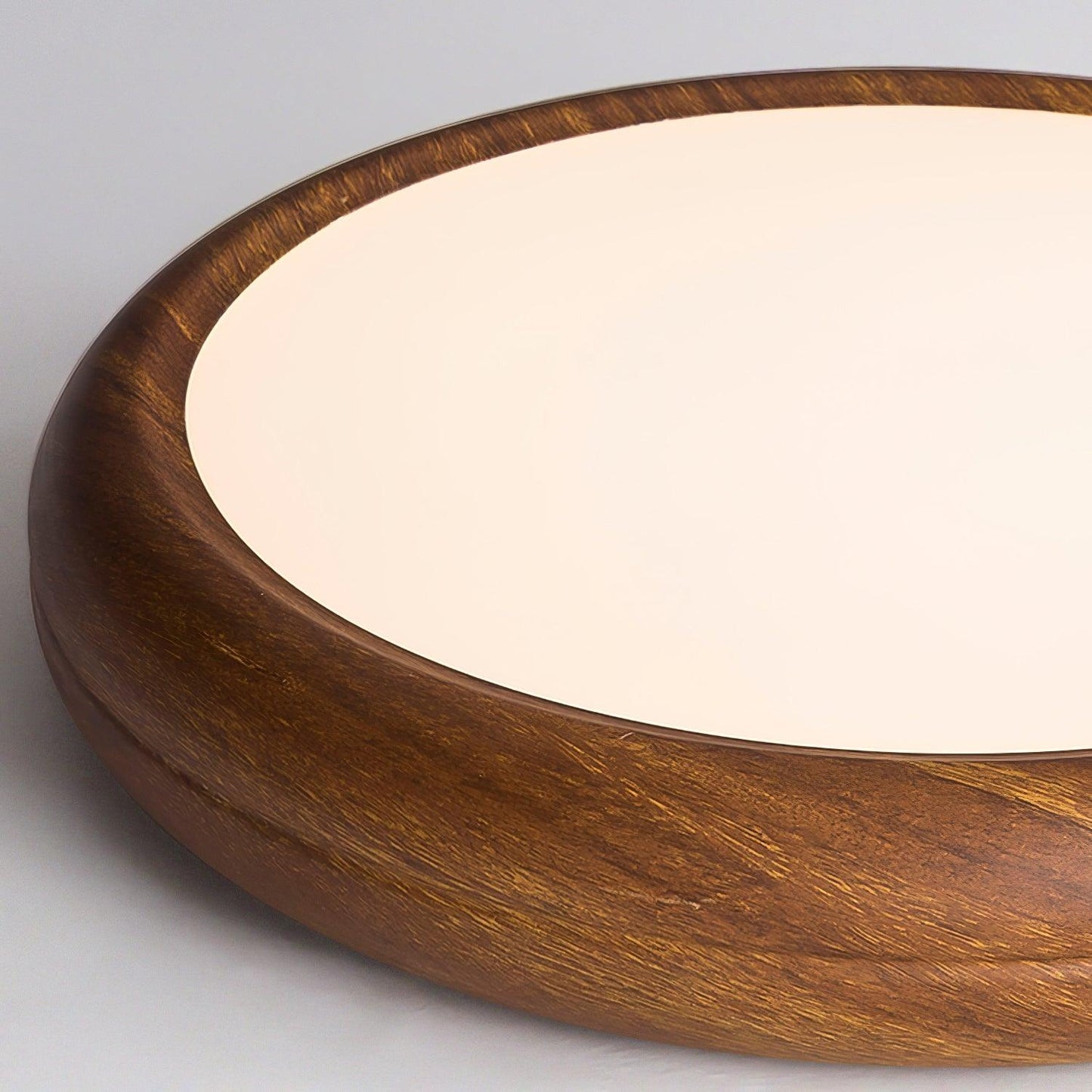Liro | Elegante Ronde Houtnerf Plafondlamp