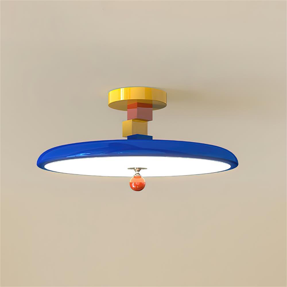 Luvara | Speelse Geometrische Halo Acryl Plafondlamp