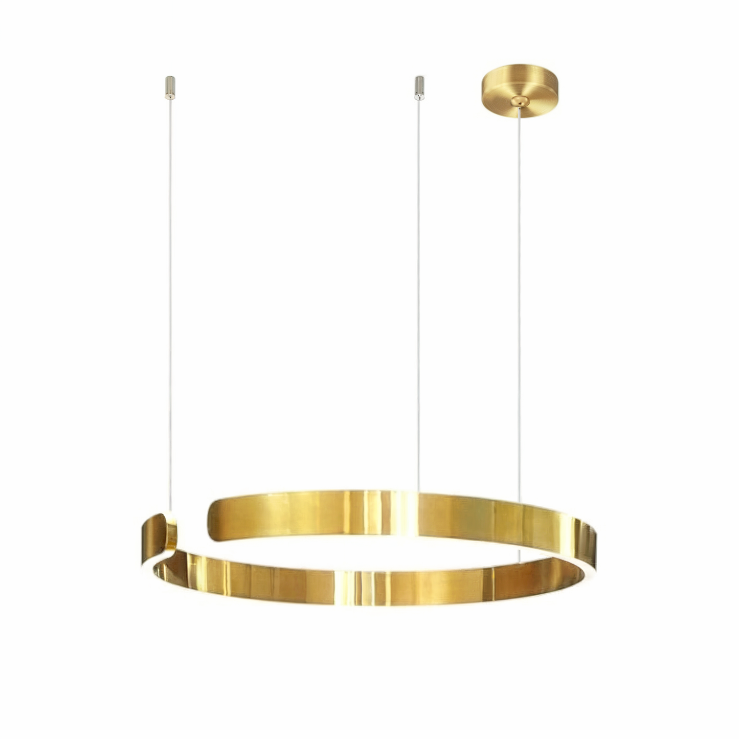 Cyclus | Hedendaagse Open Ring Metalen Hanglamp