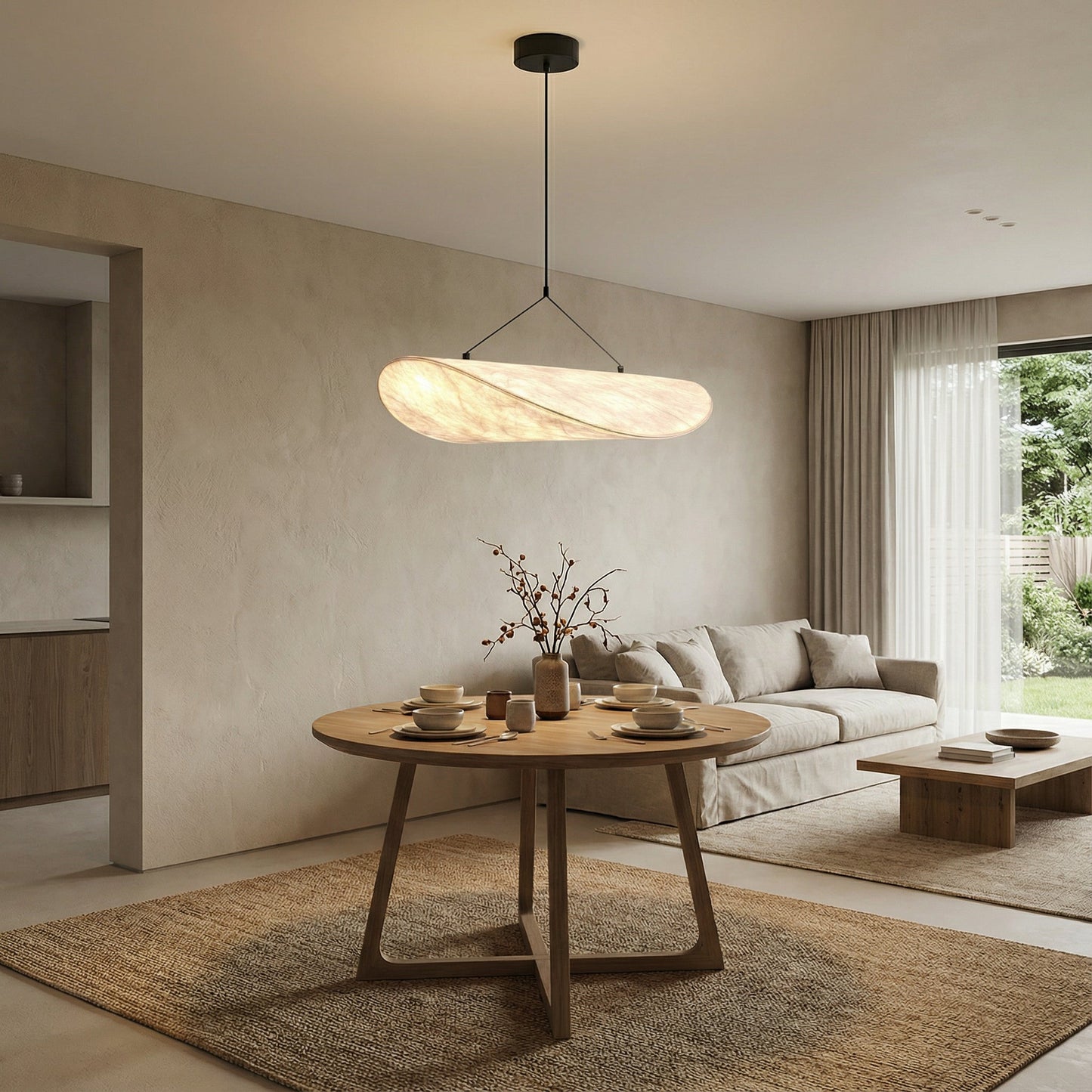 Sora | Minimalistische Japandi Stijl Wolk Hanglamp