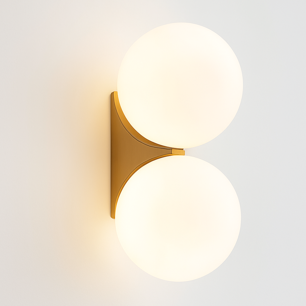 Krythium | Architectonische heldere bol artistieke wandlamp