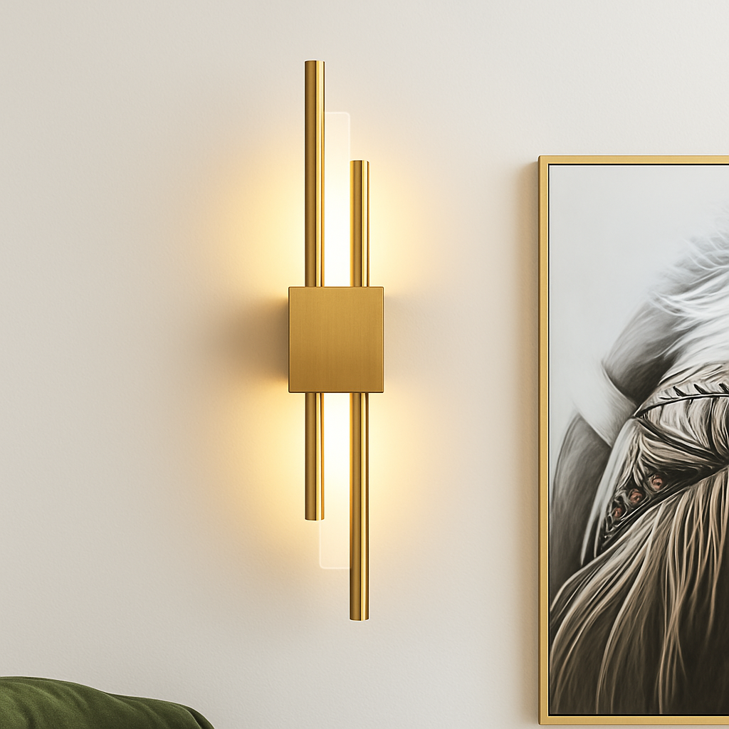 Zyrmion | Slanke Verticale Moderne Metalen Staaf Decoratieve Wandlamp
