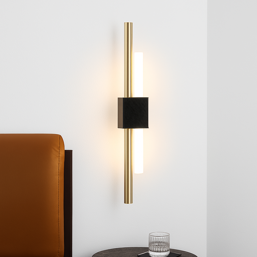 Zyrmion | Slanke Verticale Moderne Metalen Staaf Decoratieve Wandlamp