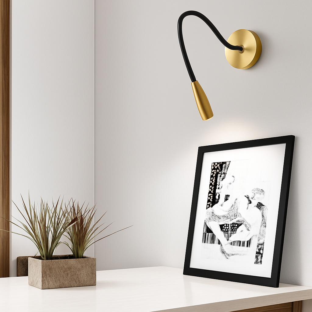 Velvoryn | Minimalistische Verstelbare Stang Moderne Wandkandelaar