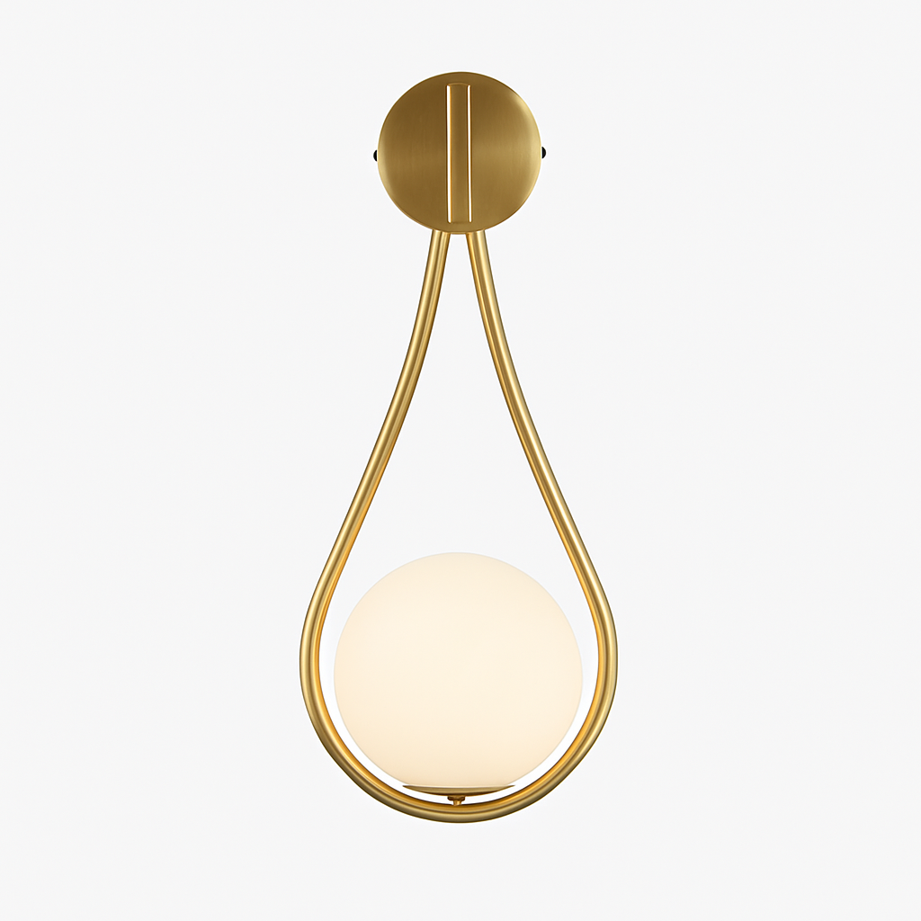 Feroliq| Moderne Matglas Bol Wandlamp