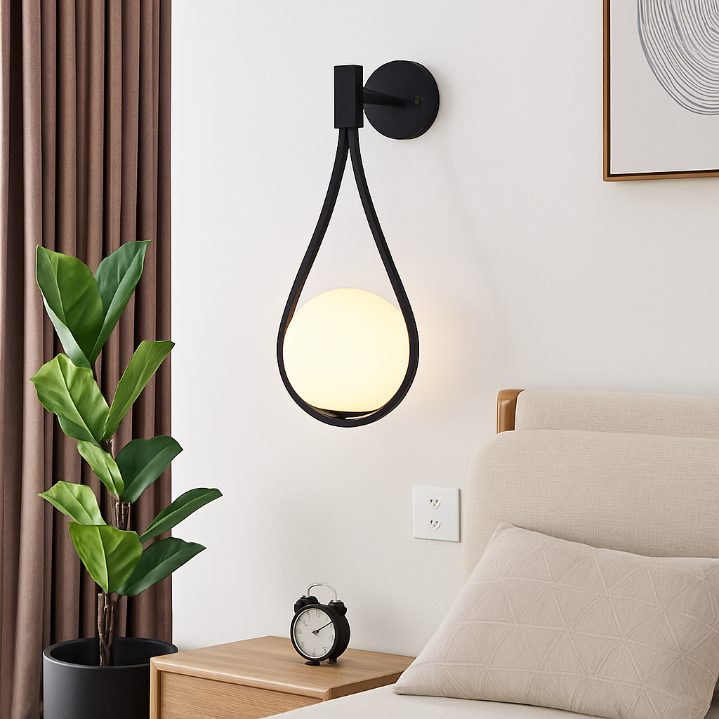 Feroliq| Moderne Matglas Bol Wandlamp