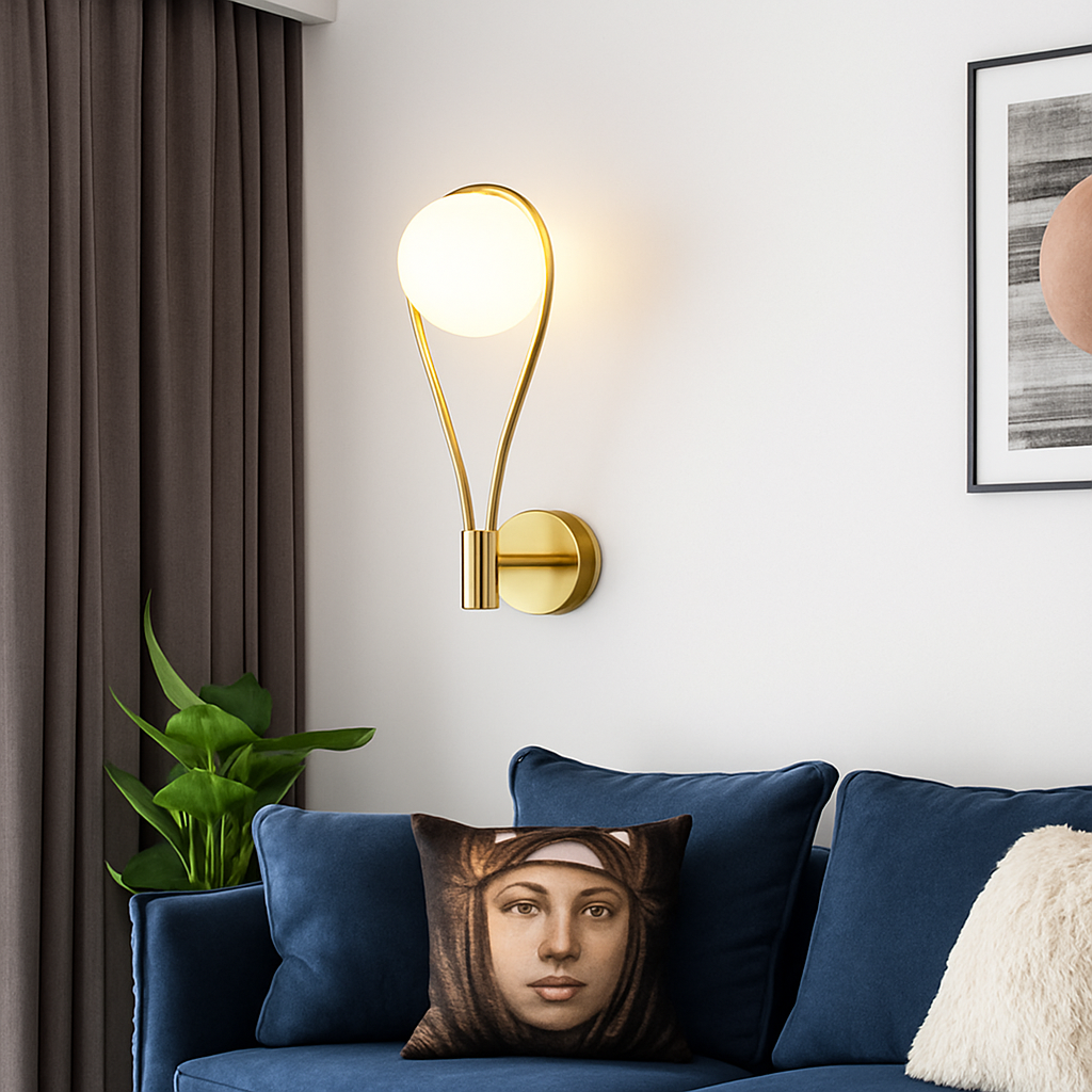 Feroliq| Moderne Matglas Bol Wandlamp