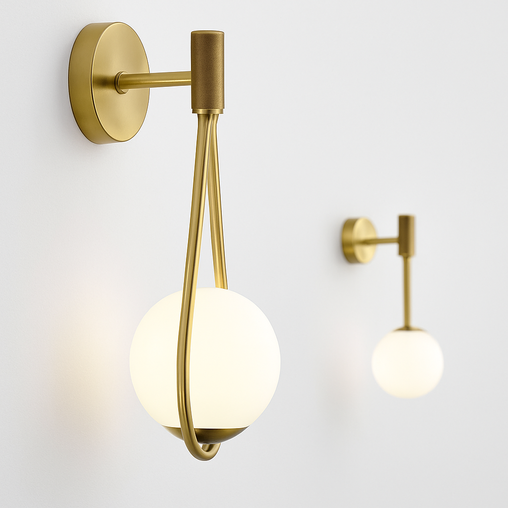 Feroliq| Moderne Matglas Bol Wandlamp