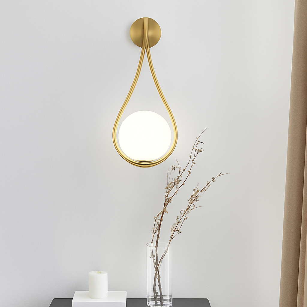 Feroliq| Moderne Matglas Bol Wandlamp