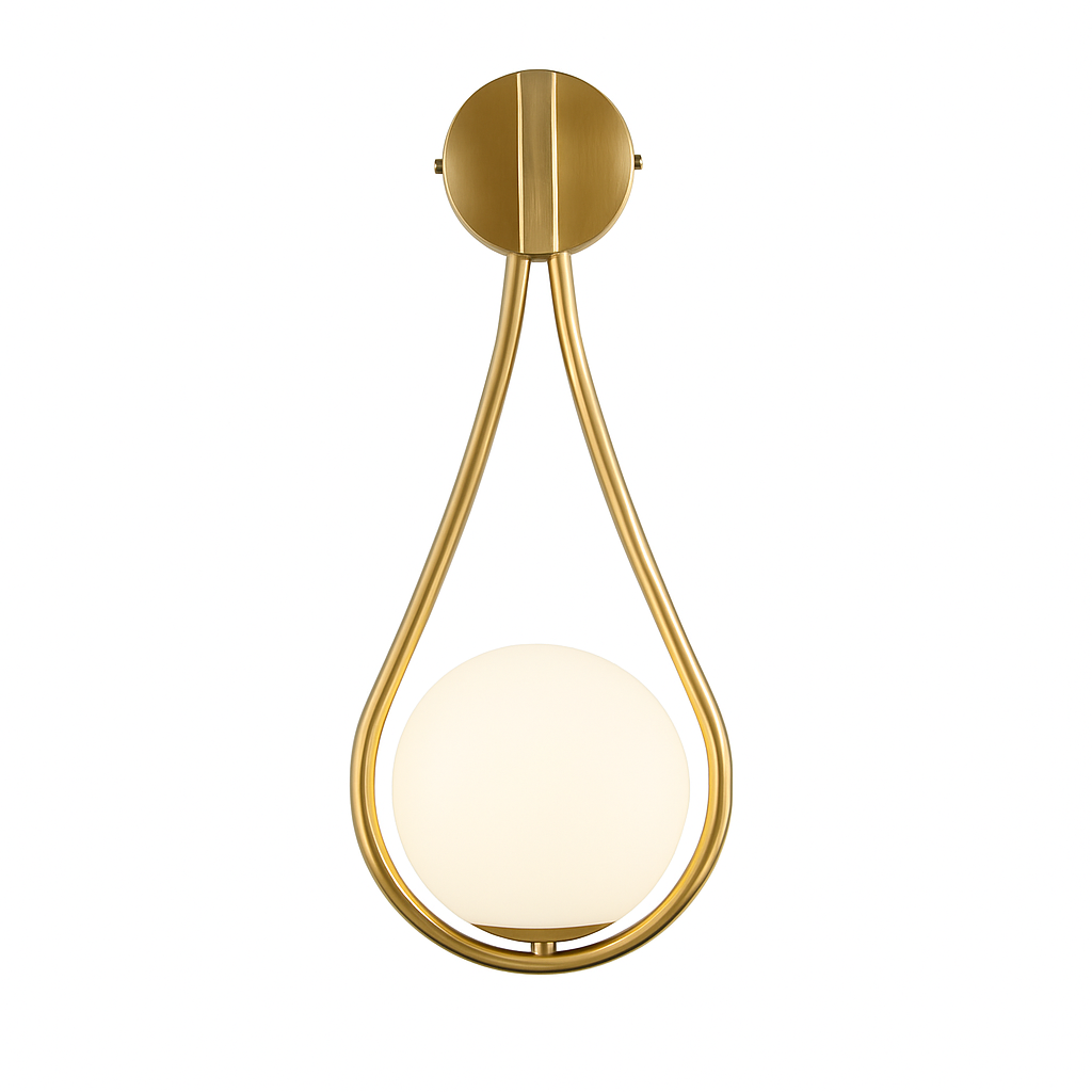 Feroliq| Moderne Matglas Bol Wandlamp