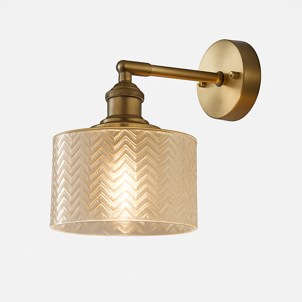 Zyphorin| Nordic Retro Glazen Kap Moderne Wandlamp