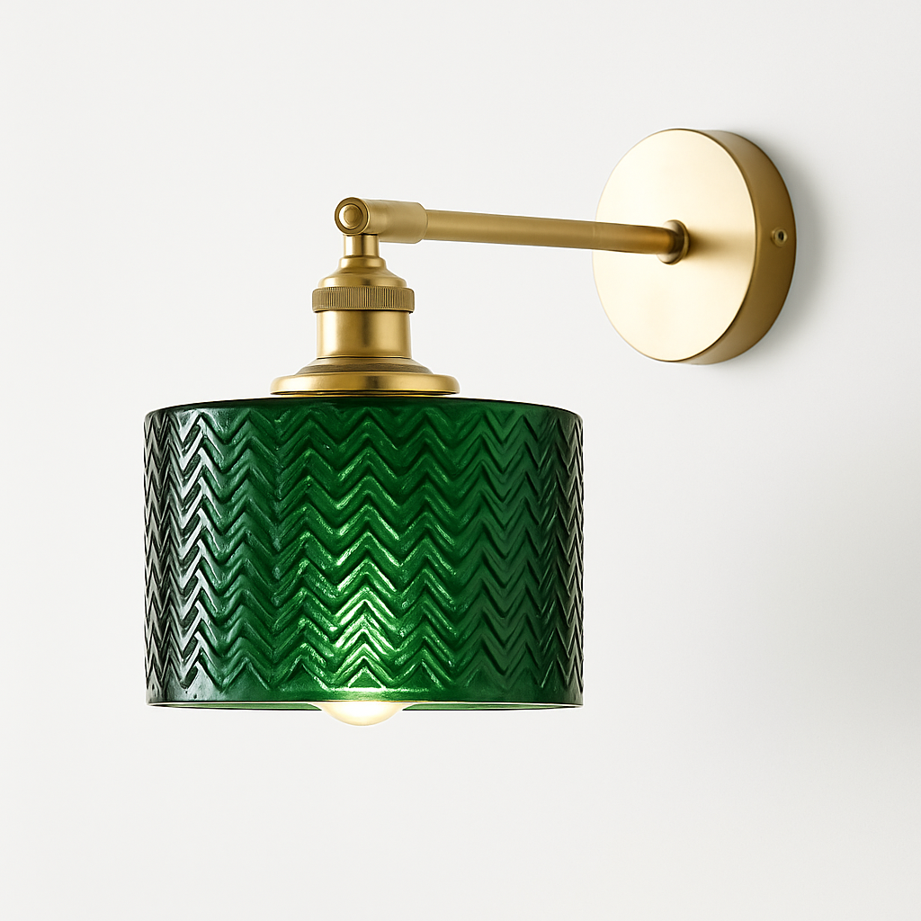 Zyphorin| Nordic Retro Glazen Kap Moderne Wandlamp