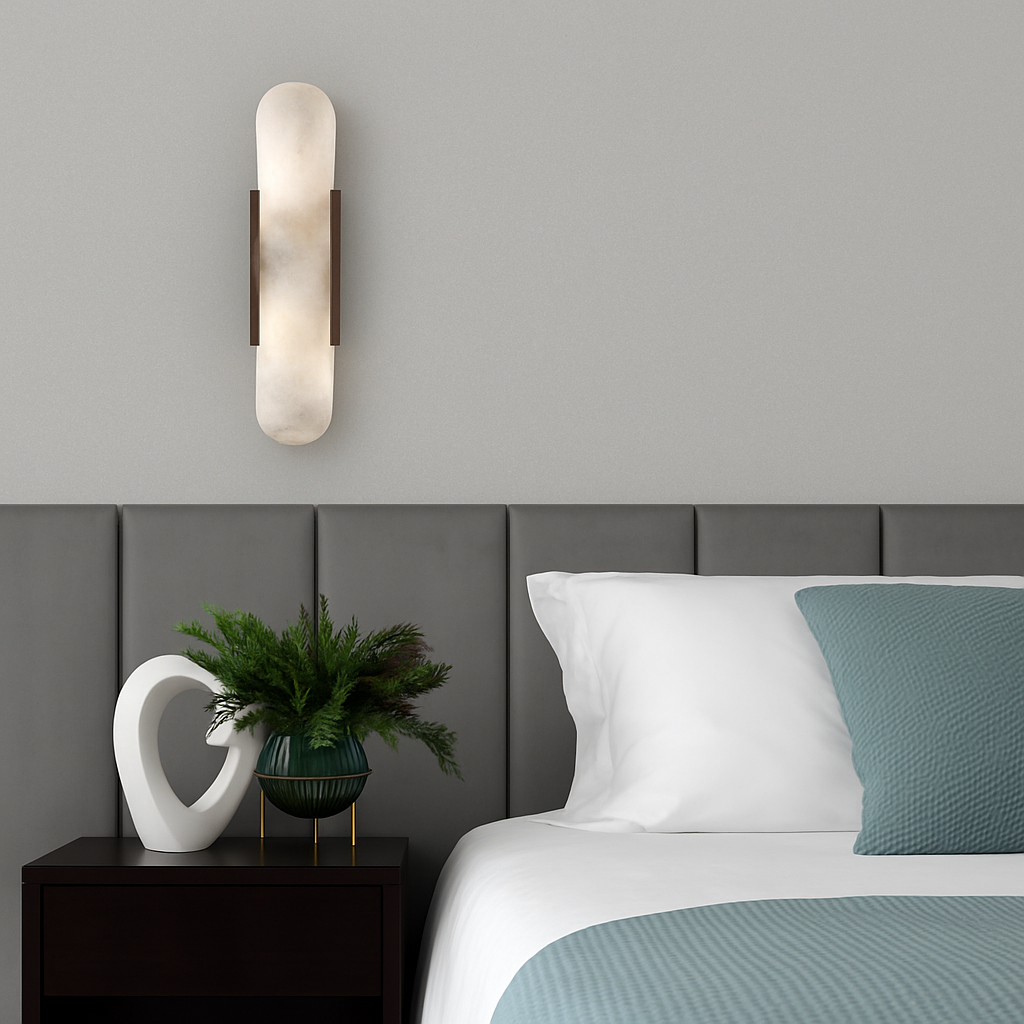 Luvidior | Sferische Marmeren Bord Architecturale Wandlamp