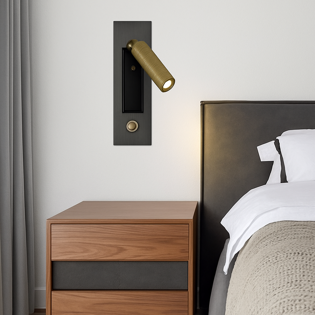 Virello | Minimalistische Ingebouwde Vierkante Leeswandlamp