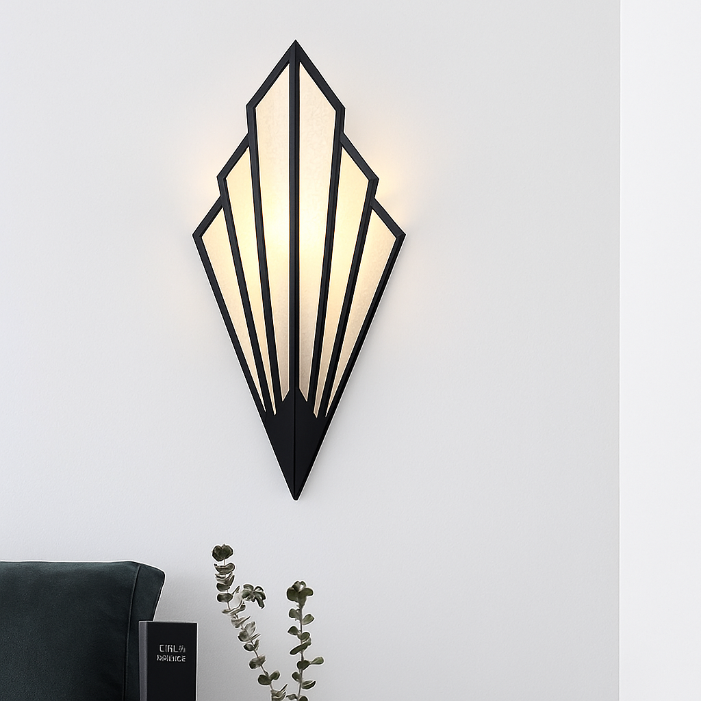 Veltrium | Moderne Geometrische Driehoek LED Metalen Wandlamp