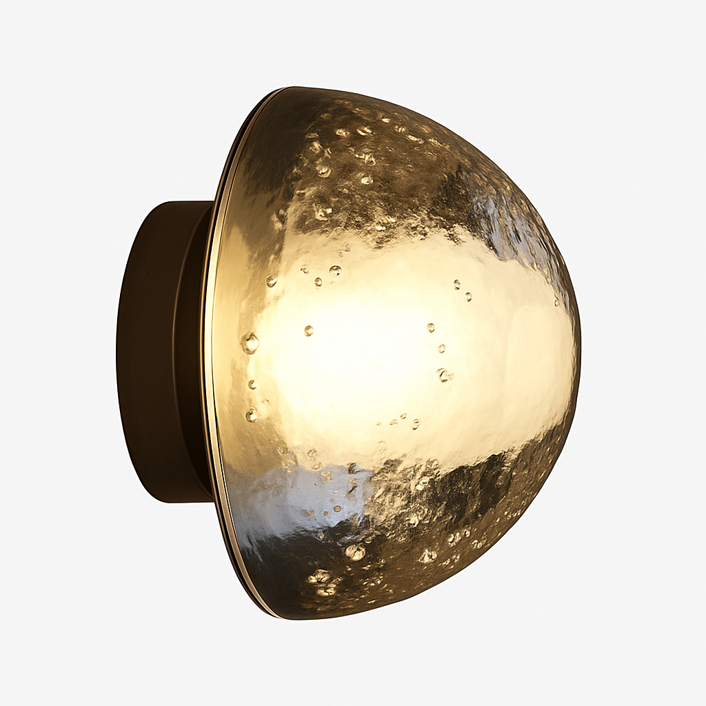 Kystalux | Art Deco halve bol kristallen kaptafel wandlamp