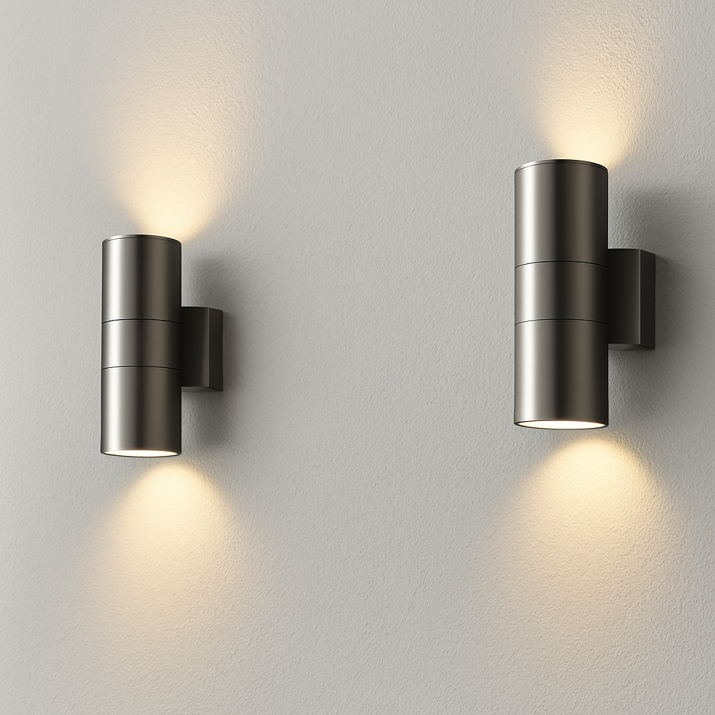 Zandorim | Minimalistische lineaire kolom op-en-neer buitenwandlamp