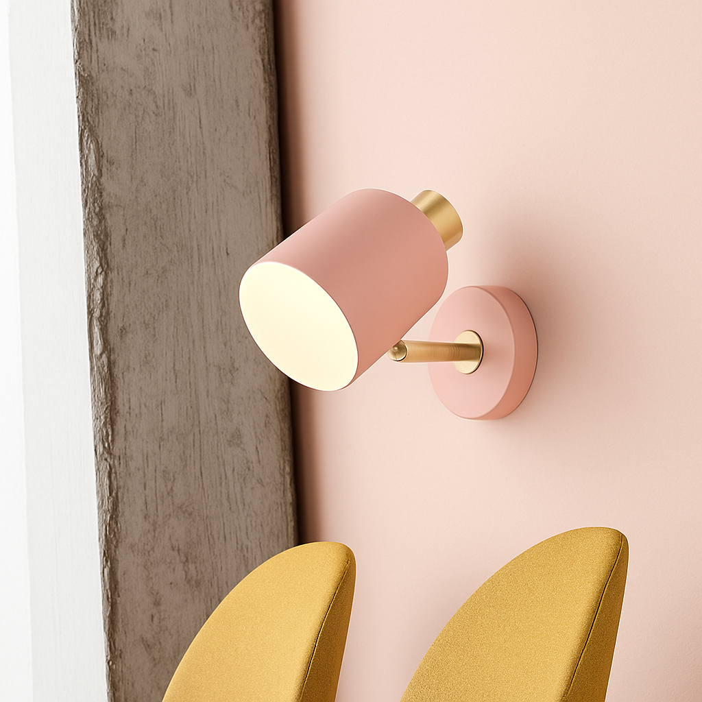 Elvario| Moderne Ronde Verstelbare Kleurrijke Kap Wandlamp