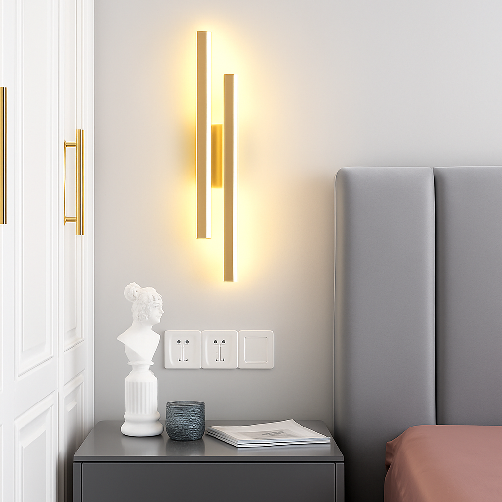 Krythano | Sculpturale geometrische profiel architectonische wandlamp