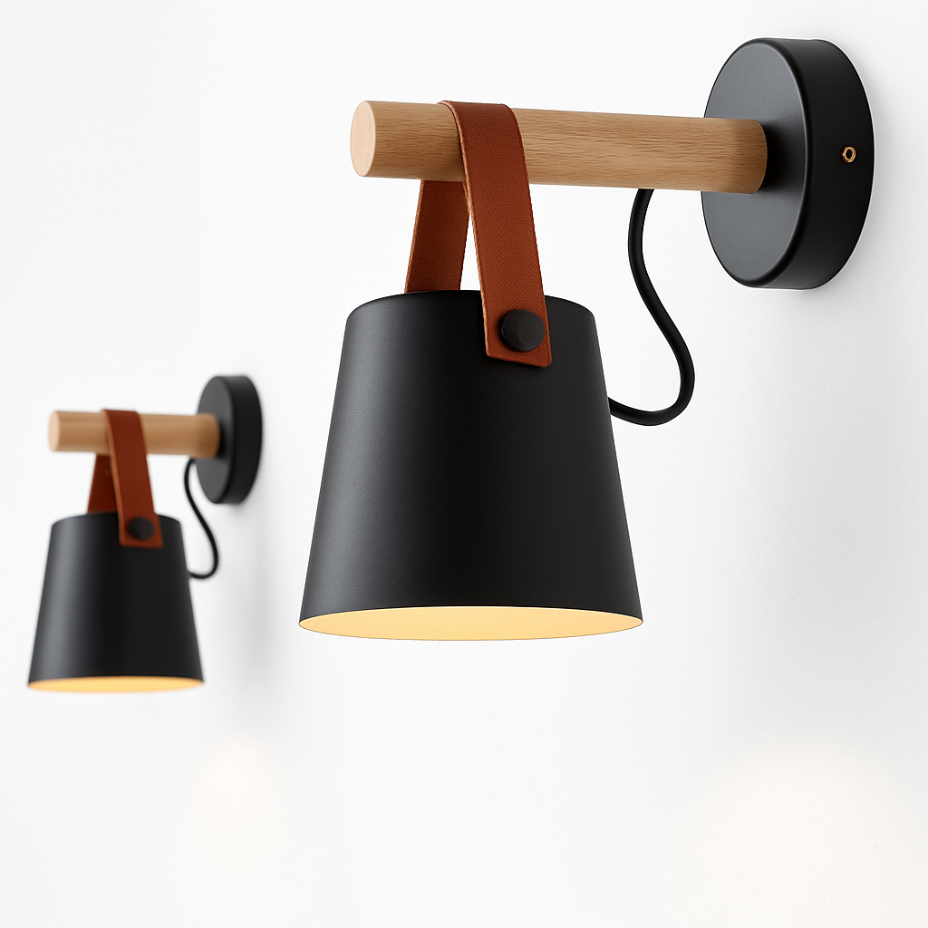 Velvoryn | Moderne LED wandlamp met hangende kap