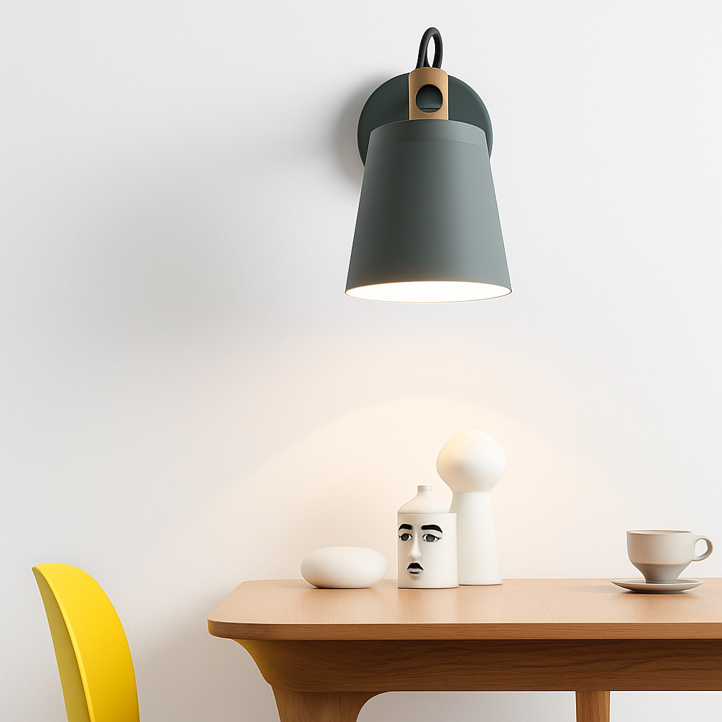 Vyrindo | Moderne Noordse LED Hout Metalen Wandlamp