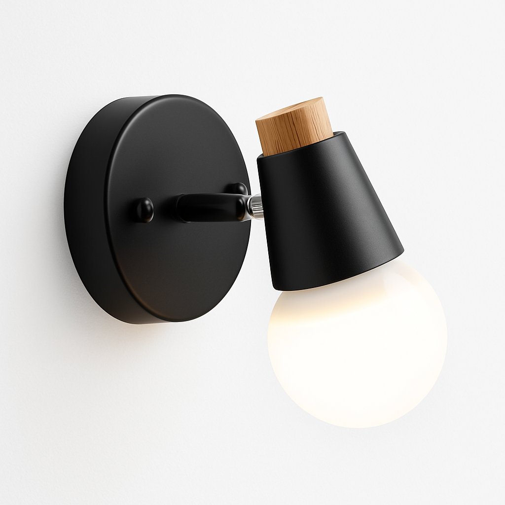 Virello | Gesculpteerde Herten Gewei Hout en Metaal Moderne Wandlamp