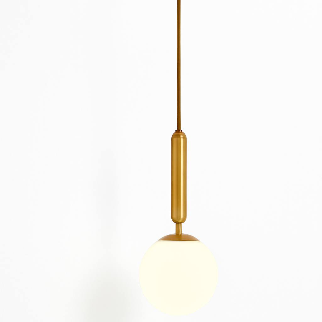 Velentia | Minimalistische matte bol noordse glazen wandlamp