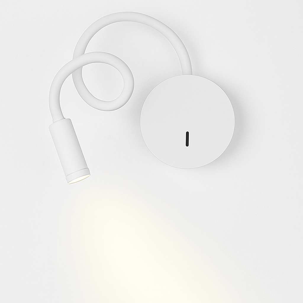 Delvoryn | Minimalistische Verstelbare Zwanenhals Leeswandlamp