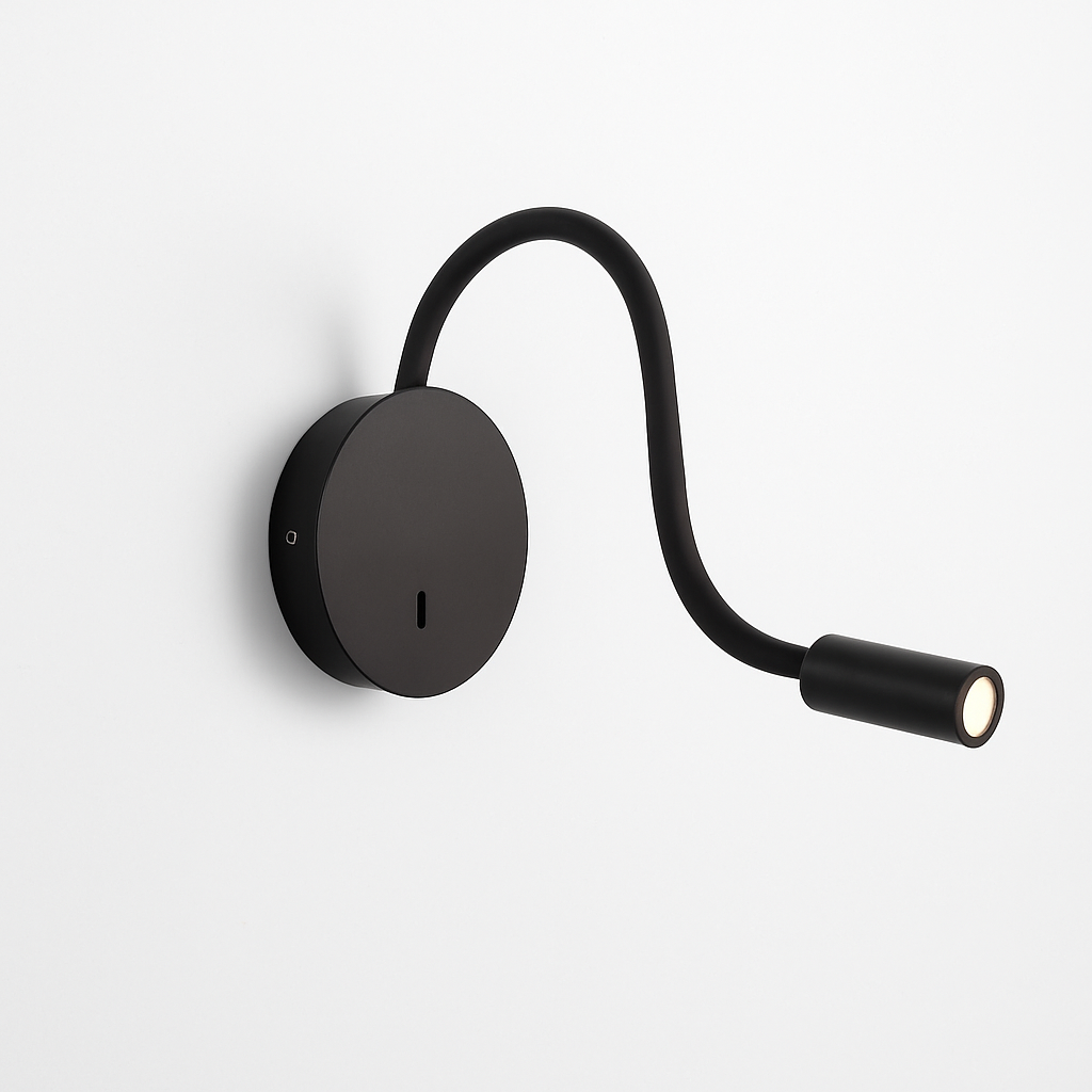 Delvoryn | Minimalistische Verstelbare Zwanenhals Leeswandlamp