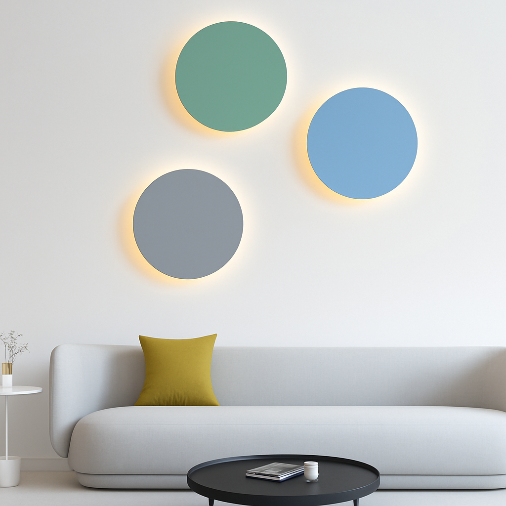 Belquise | Schijf Silhouet Abstracte Moderne Accent Wandlamp