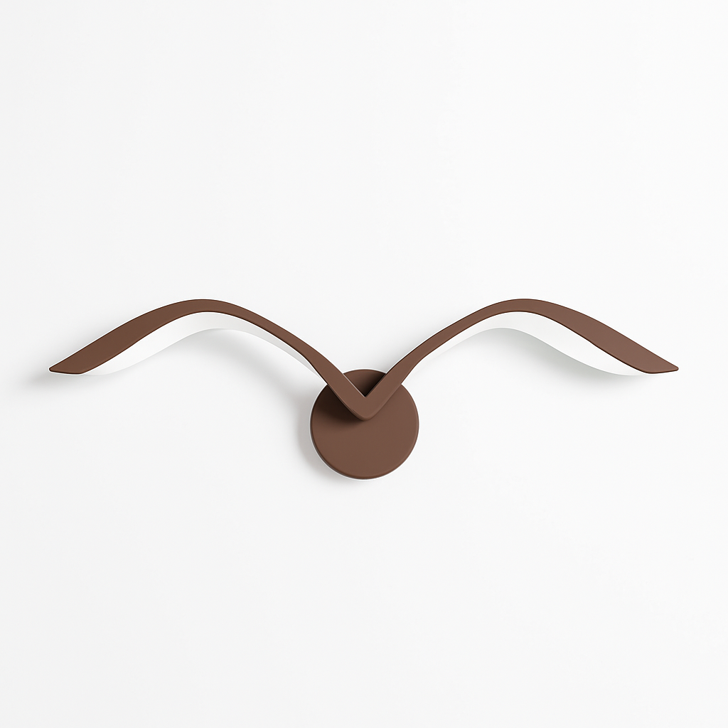 Kelthrom | Noordse Sculpturale Vogelvorm Acryl Wandlamp