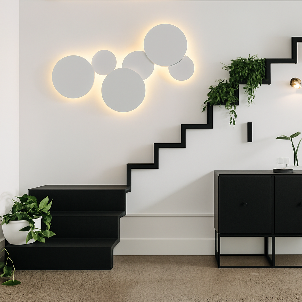 Velvoryn | Minimalistische Eclips Ronde Bol Wandlamp Armatuur