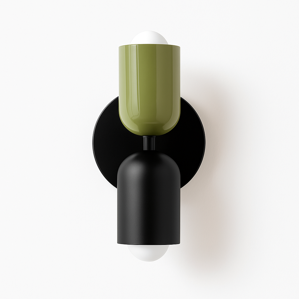 Ryvola| Nordic Minimalistische Metalen Matglas Wandlamp