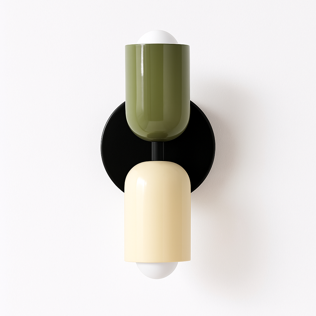 Ryvola| Nordic Minimalistische Metalen Matglas Wandlamp